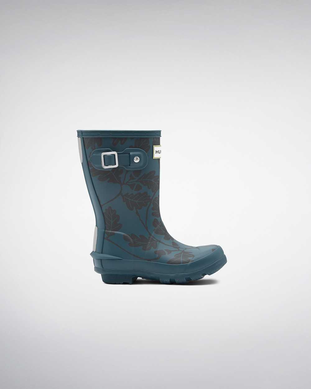 Kids Hunter Original Big National Trust Print Rain Boots Blue | DVILYX-742